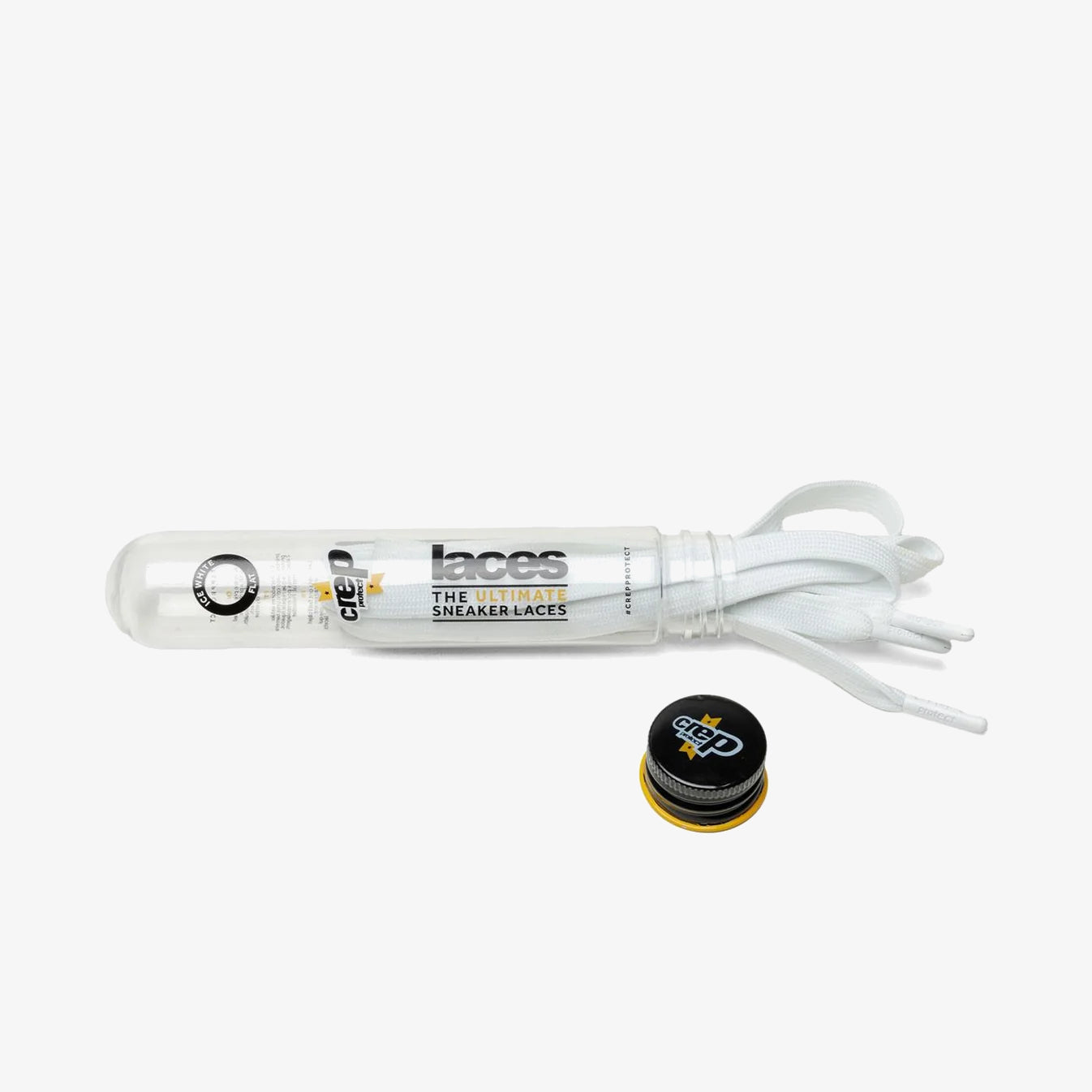 Crep Protect Laces Flat White