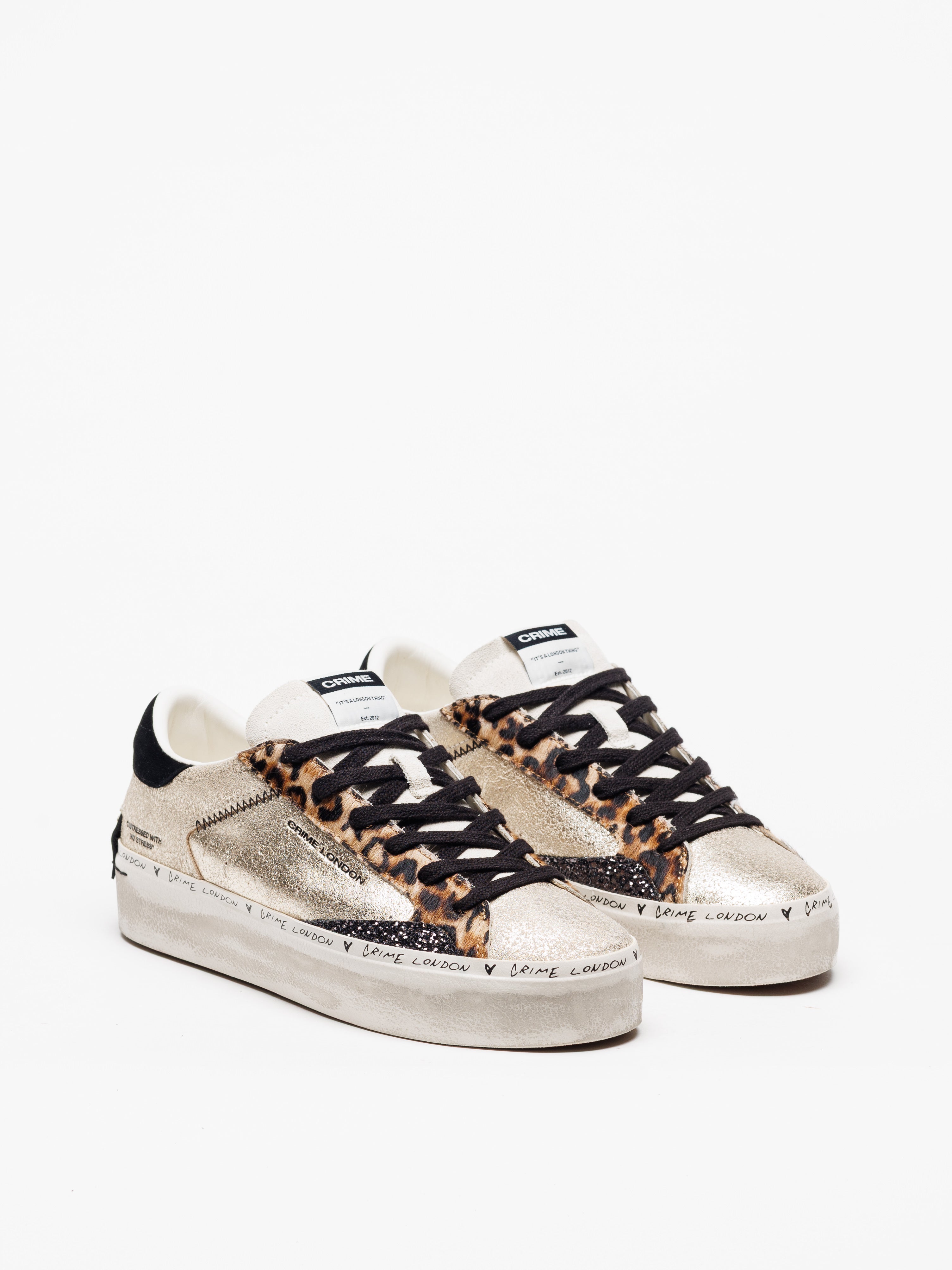 Sapatilhas Crime London Distressed Platform